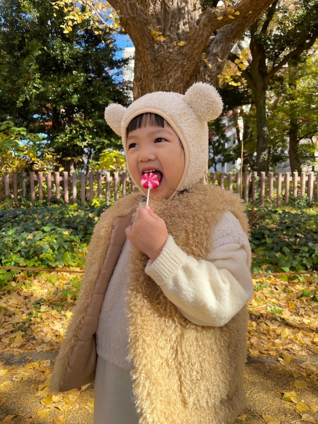 孩童款-毛茸茸溫暖背心_AMISSA（杏）