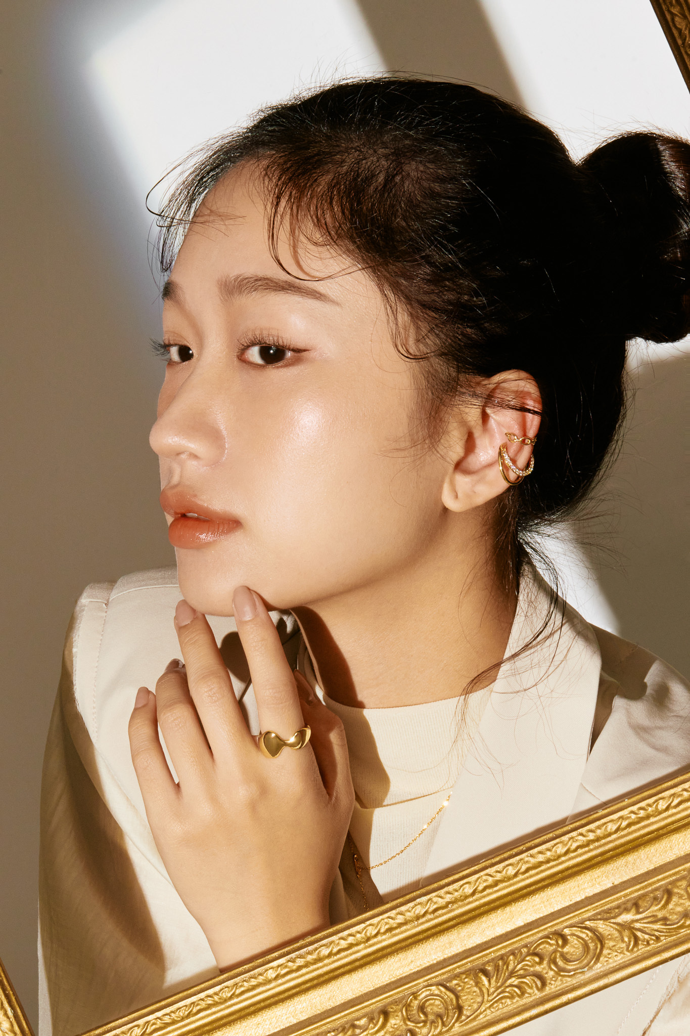 E587|純銀耳骨夾