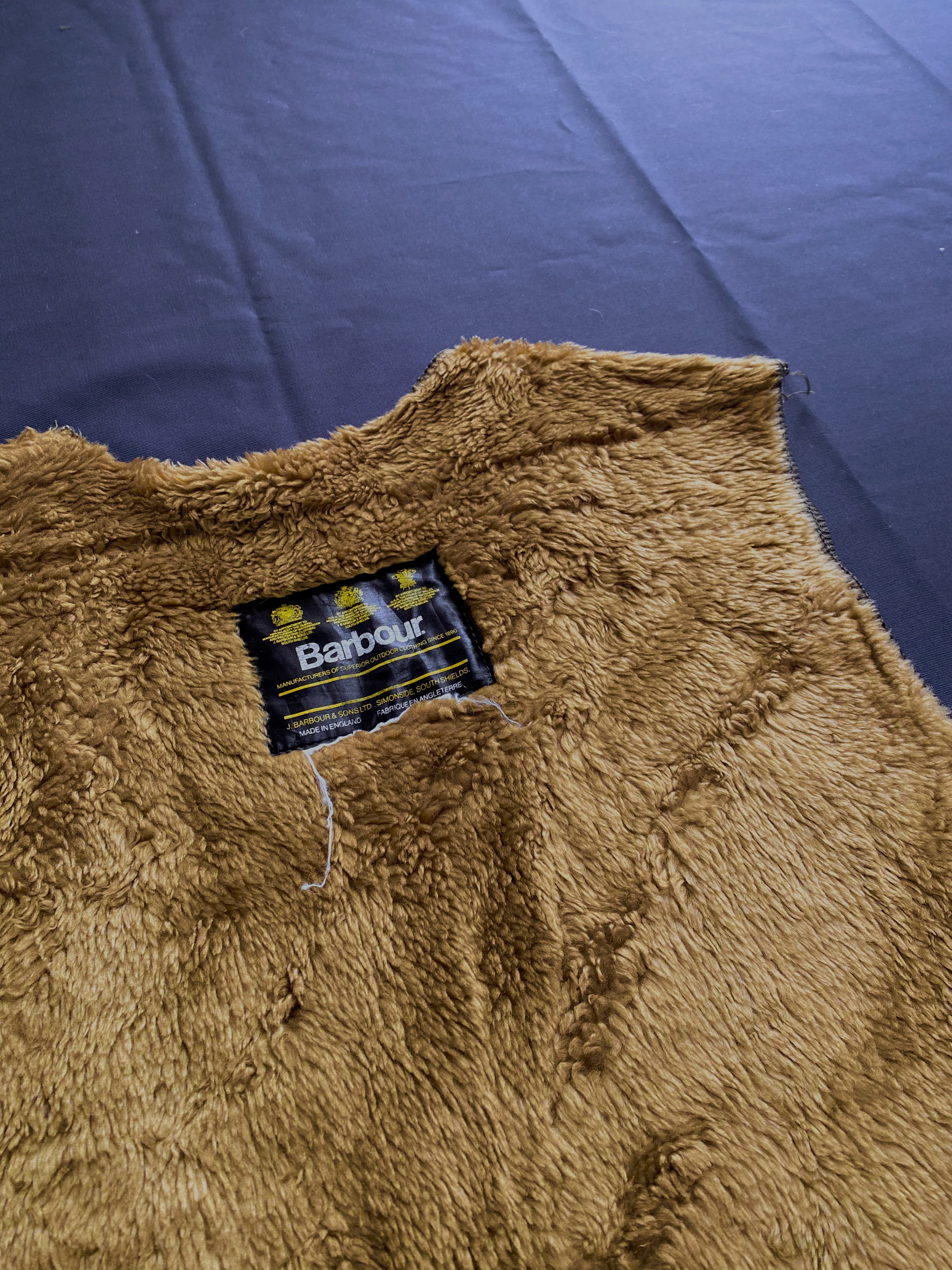 Barbour Warm Pile liner vest/ 英國Barbour 棕毛內裏背心