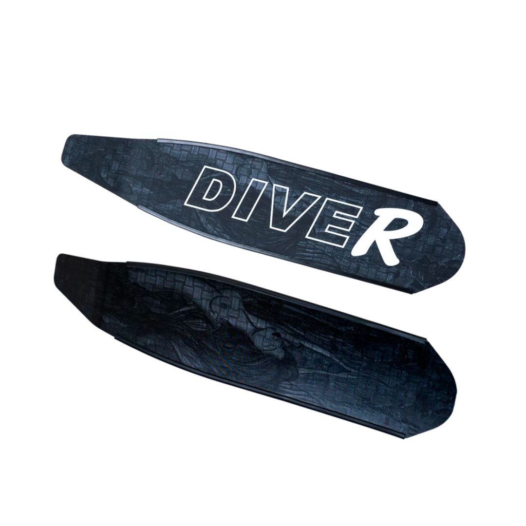 ▲DiveR 全碳纖維長蛙板-裸女之愛(黑白) Innegra