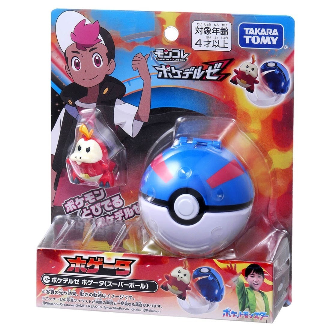 Takara Tomy Pokemon - Moncolle Pokederuze 呆火鱷 & 超級球