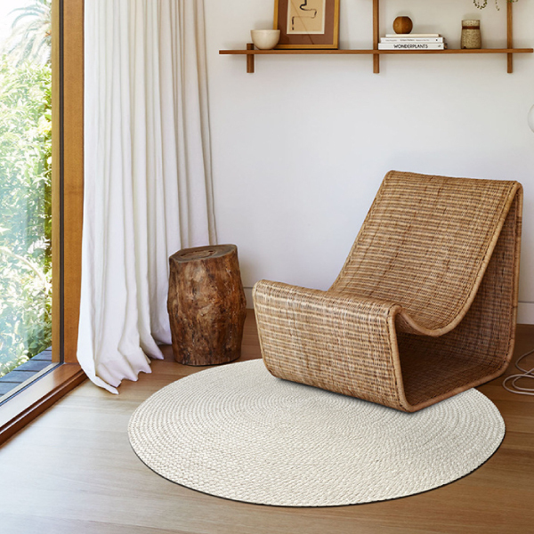 雙面天然劍麻圓形地毯(現貨出清)