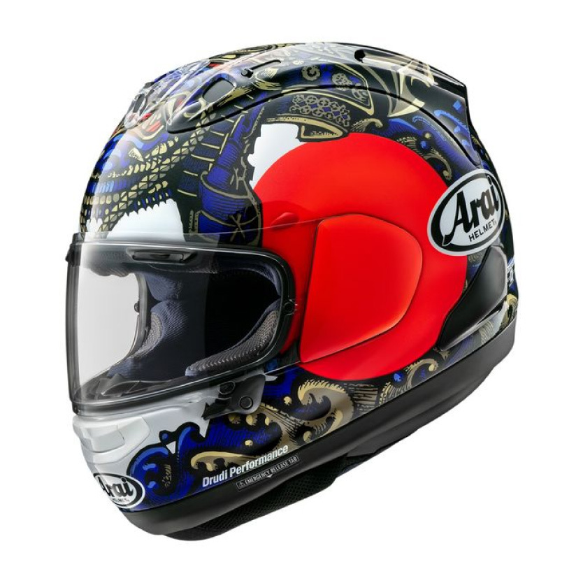 Arai RX-7X ヘルメット　侍スピリットブルー Webike | Arai アライ RX-7X PEDROSA SAMURAI SPIRIT BLUE