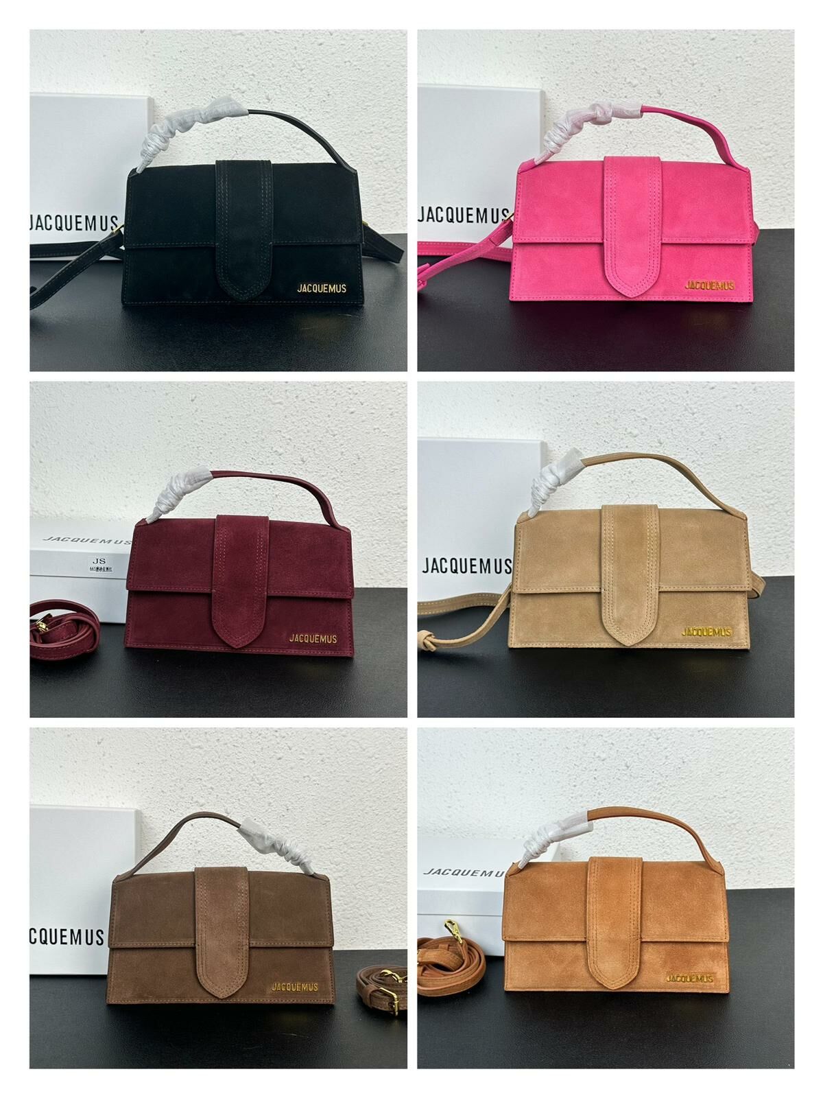 JACQUEMUS 磨砂皮單肩包