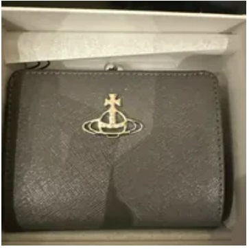 [S] VIVIENNE WESTWOOD WALLET WITH COIN POUCH P410,SMOKED GREY, 8050889328643 (SVW27)