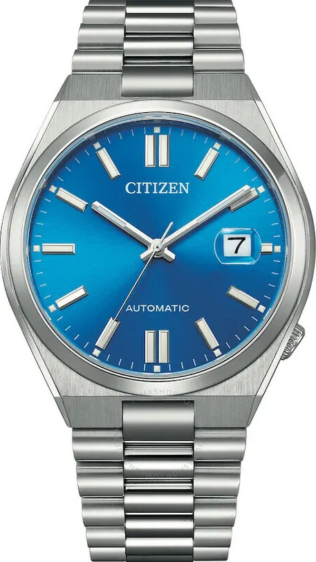 萬年鐘錶 - Citizen 星辰錶 Pantone 授權配色限量版藍色面盤自動上鍊機械男錶  NJ0158-89L  錶徑40MM