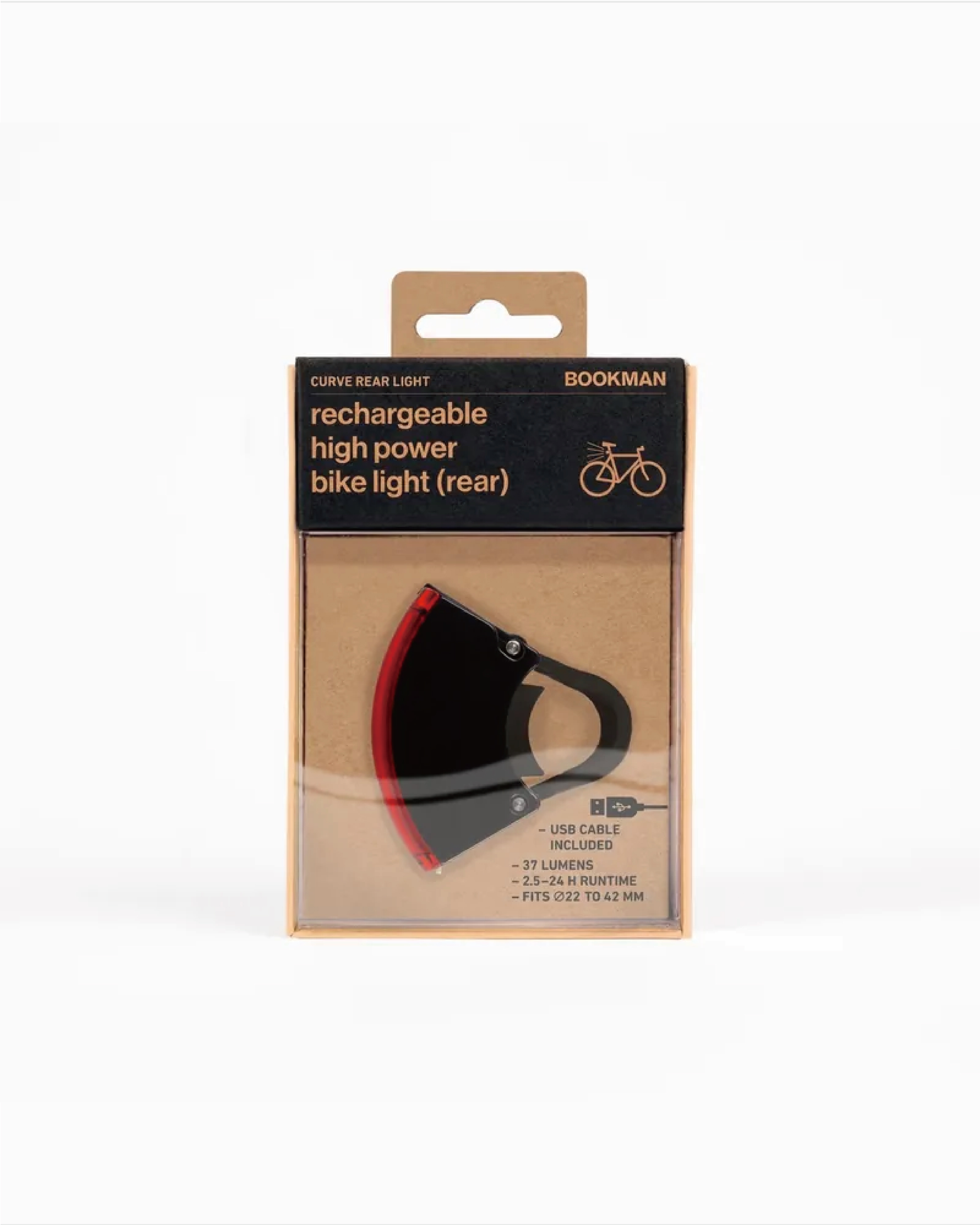 【BOOKMAN】Curve Rear Light 後燈 Black/黑色