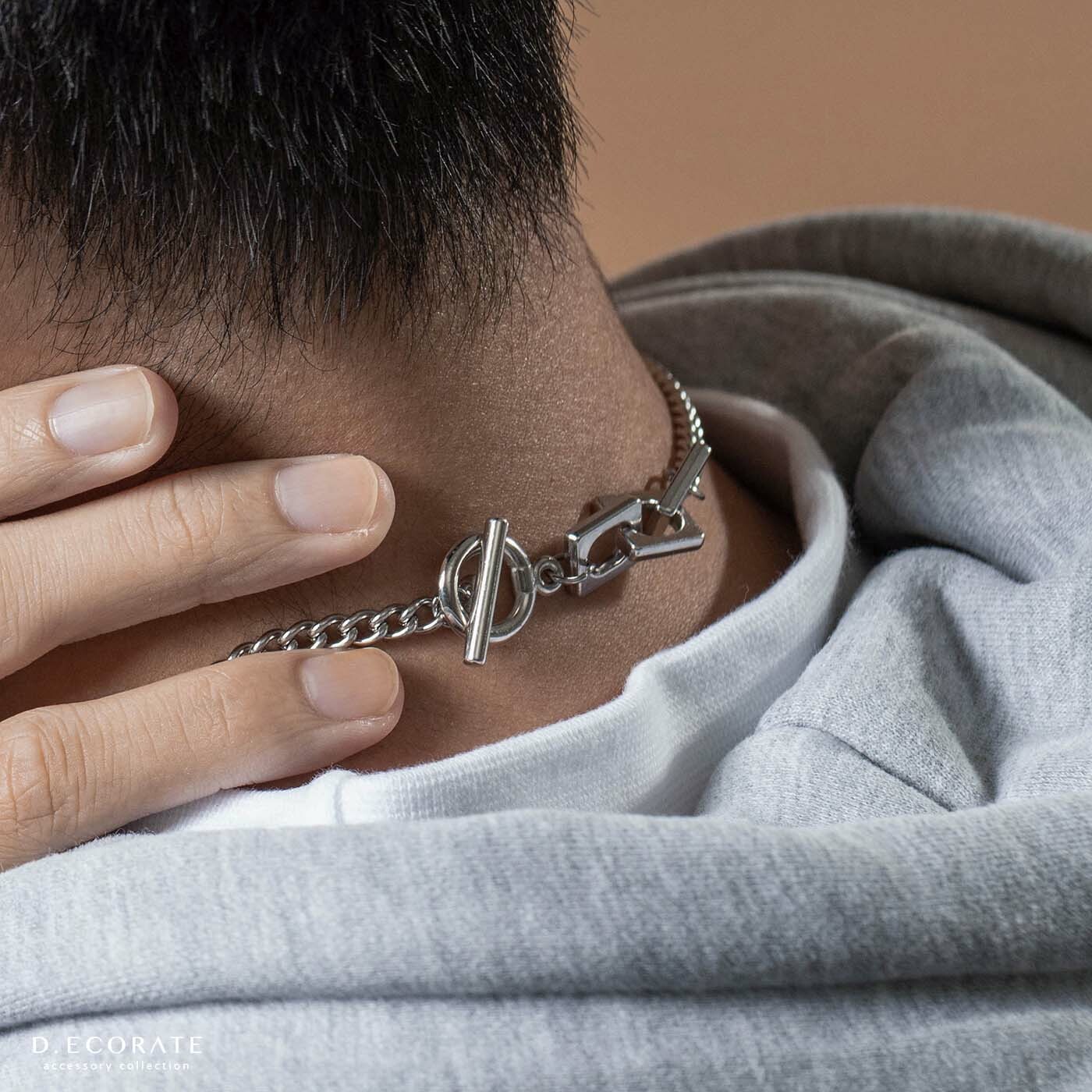 D.ecorate OT扣拼接項鍊