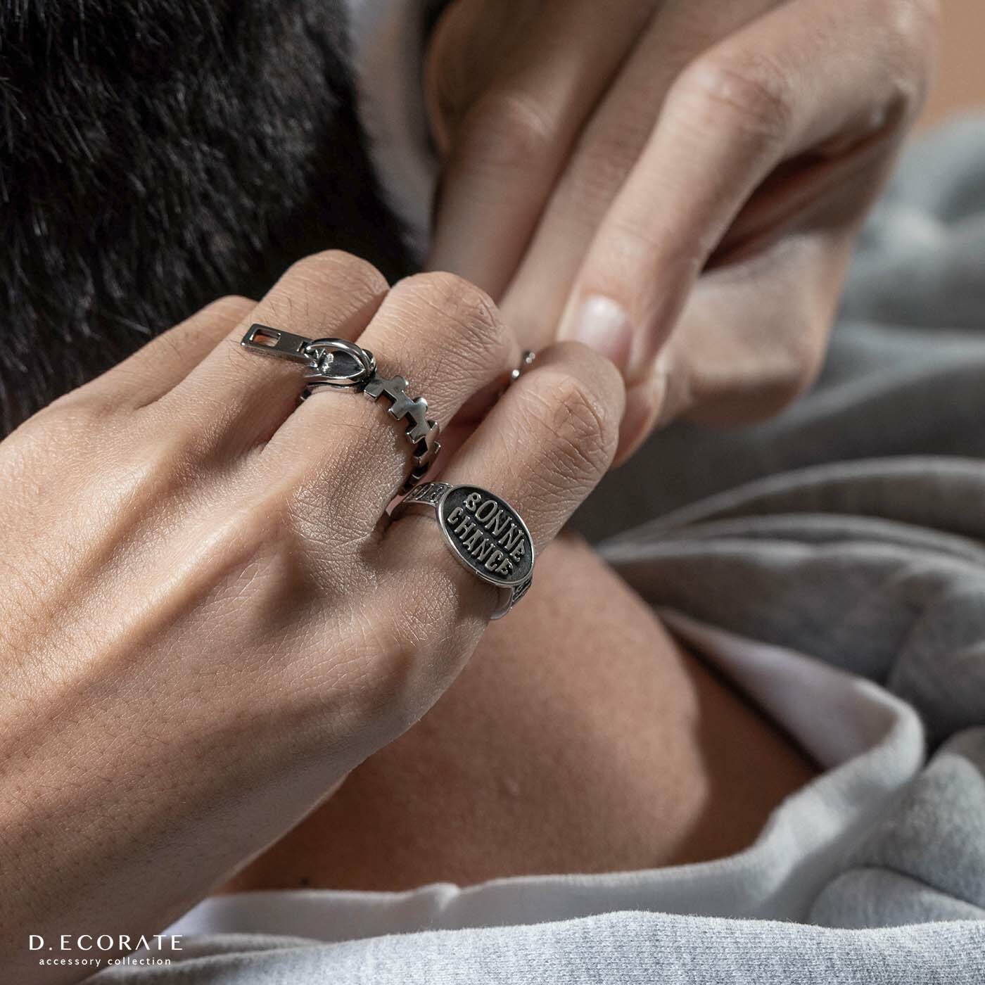 D.ecorate 開口拉鍊百搭戒指