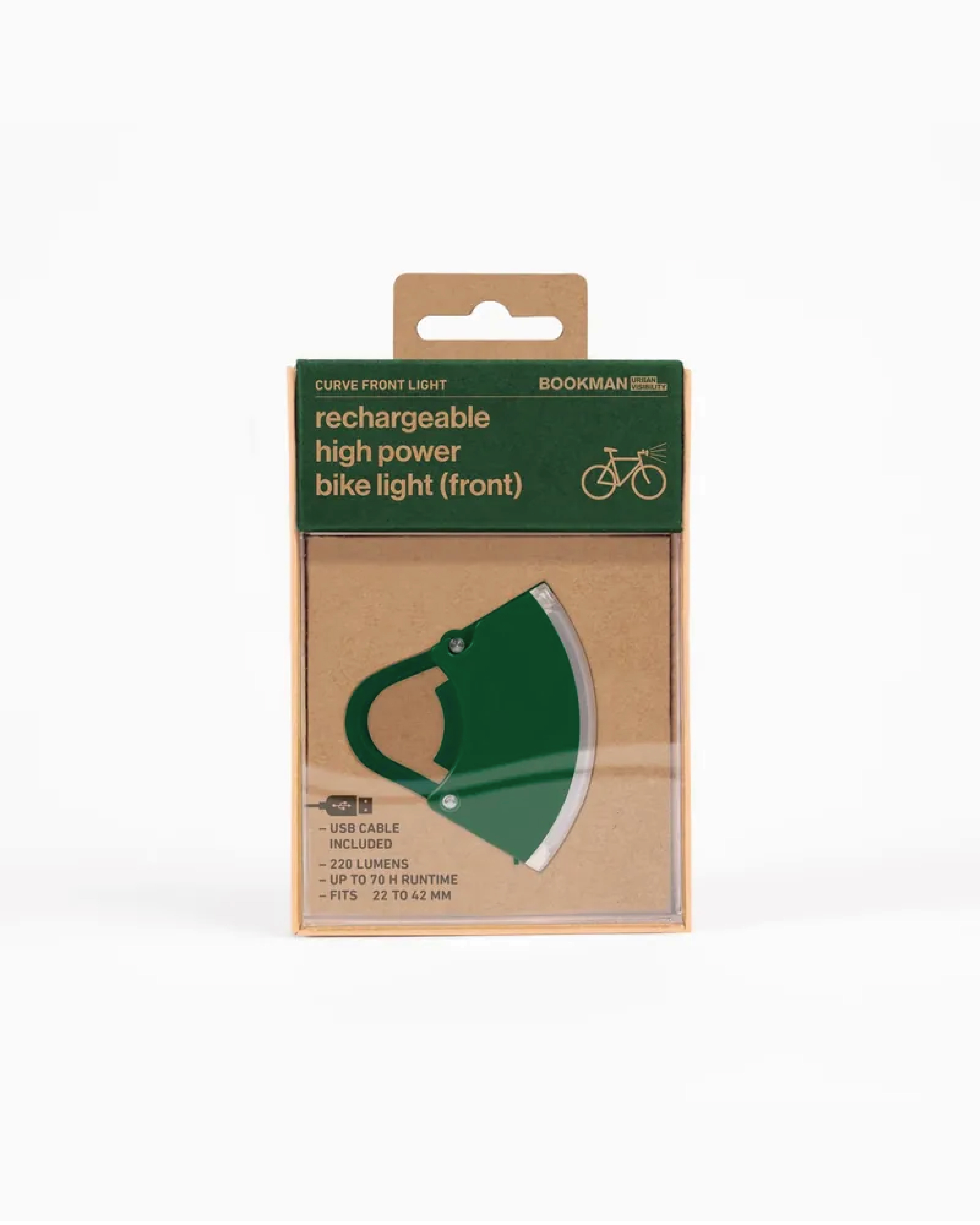 【BOOKMAN】Curve Front Light 前燈 Green/綠色