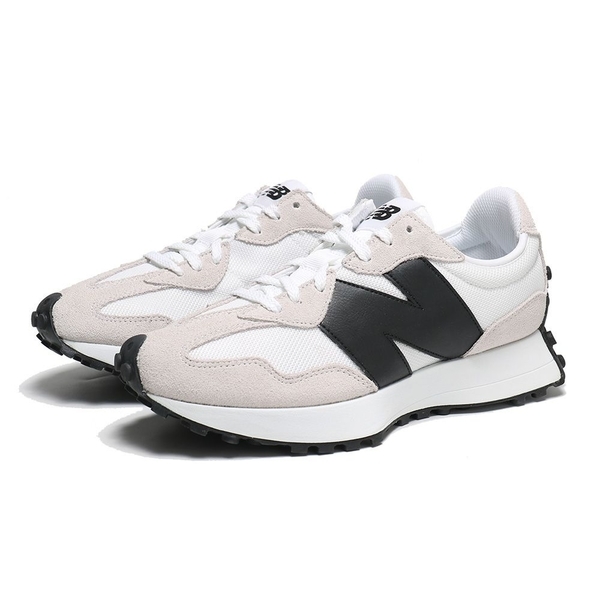 補貨❗NEW BALANCE 休閒鞋 NB327 經典款 白黑 皮革 網布 男女 MS327CWB