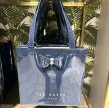 [S] TED BAKER 153866 WXB-ARACON PLAIN BOW SML ICON BAG,NAVY, 5059856205126 (ST130)