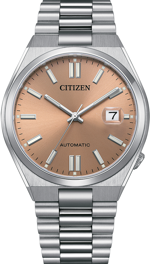 萬年鐘錶 - Citizen 星辰錶 Pantone  授權配色限量版復古色面盤自動上鍊機械男錶  NJ0158-89Y  錶徑40MM