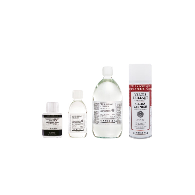 法國 SENNELIER 申內利爾 亮霧面保護凡尼斯(紅) 75ml 250ml 1L 噴膠400ml