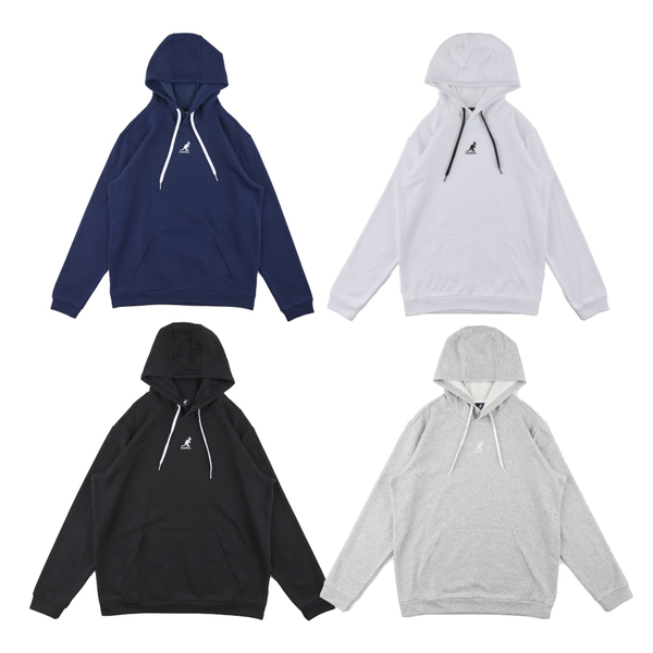 KANGOL 帽T 四色 刺繡小LOGO 基本款 刷毛 中性 6355106900 6355106980 6355107011 6355107120