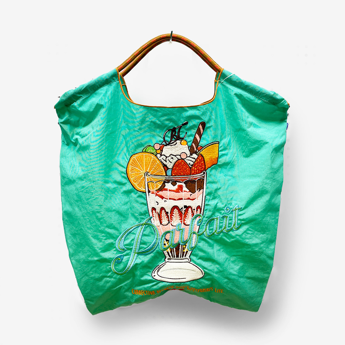Ball＆Chain 刺繡環保購物袋M號- 綠(30102978)