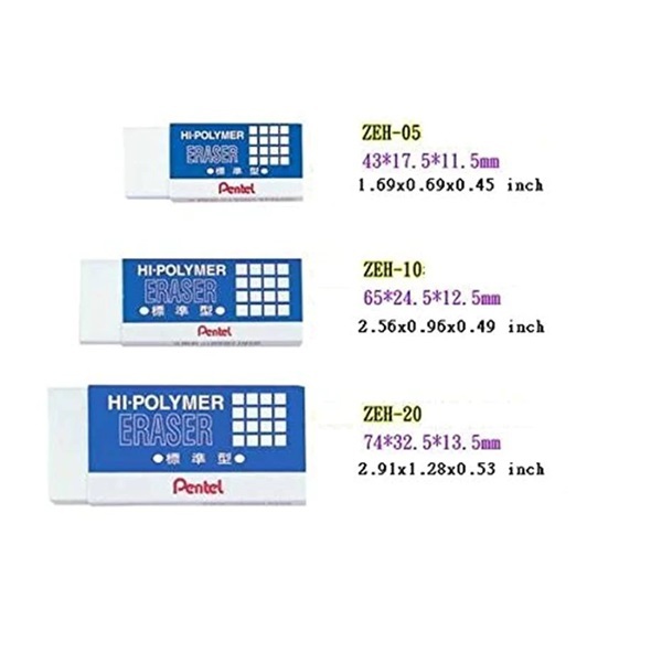 Pentel Hi-Polymer Rubber Eraser ZEH-99