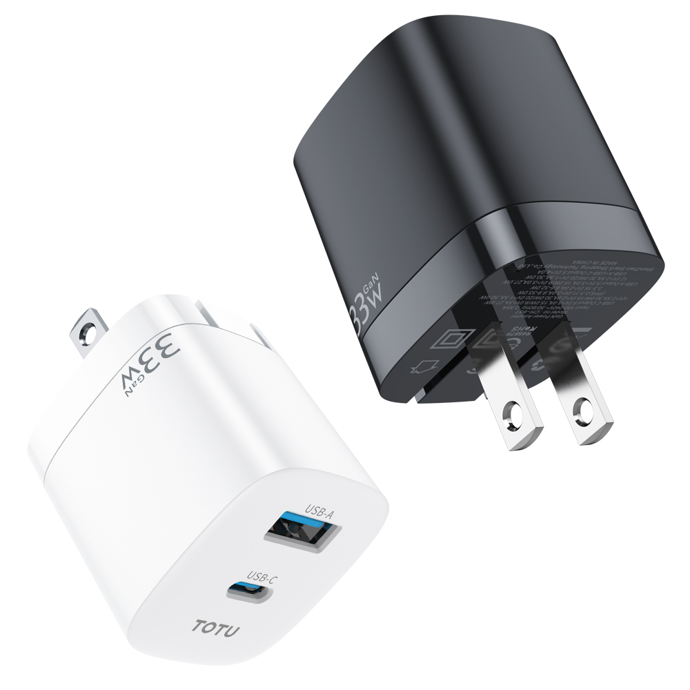 TOTU 拓途 33W 雙孔 PD/TypeC/iPhone/GaN氮化鎵充電器充電頭快充頭閃充頭 USB 閃速