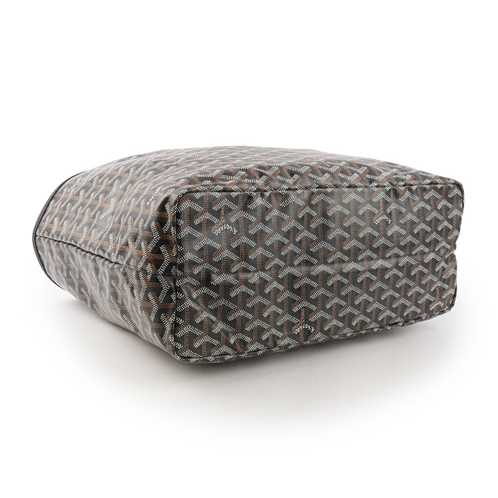 【GOYARD】Saint Louis PM 經典圖紋中型購物包(黑色) STLOUIPMLTY01CL01P