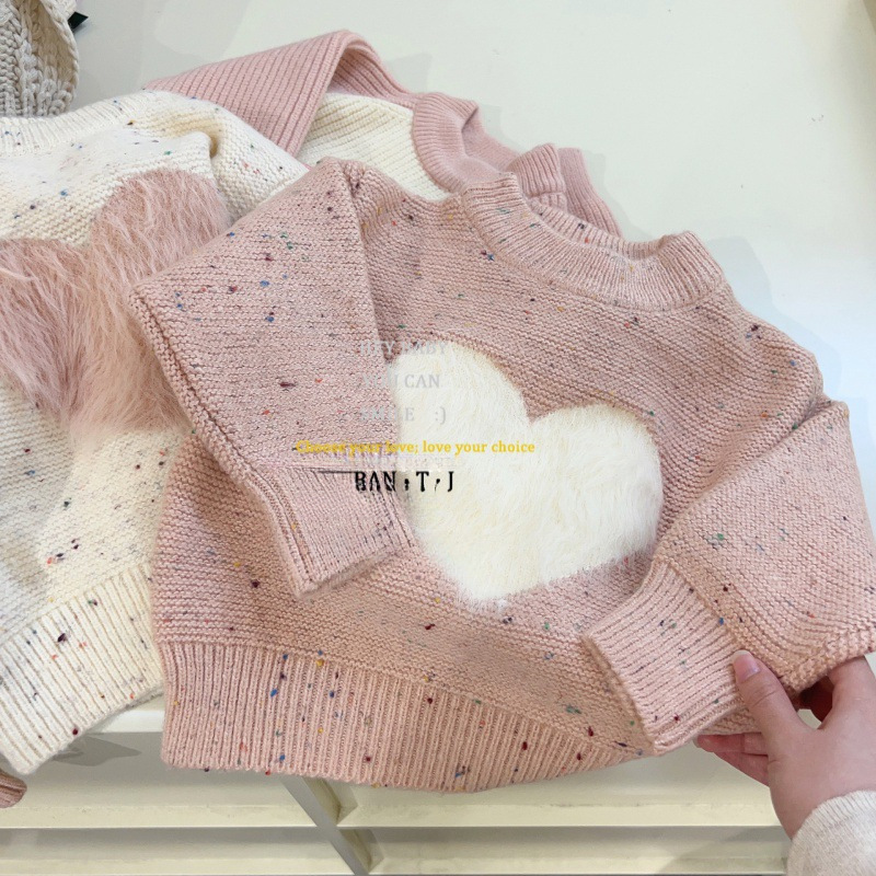 愛心毛毛毛衣