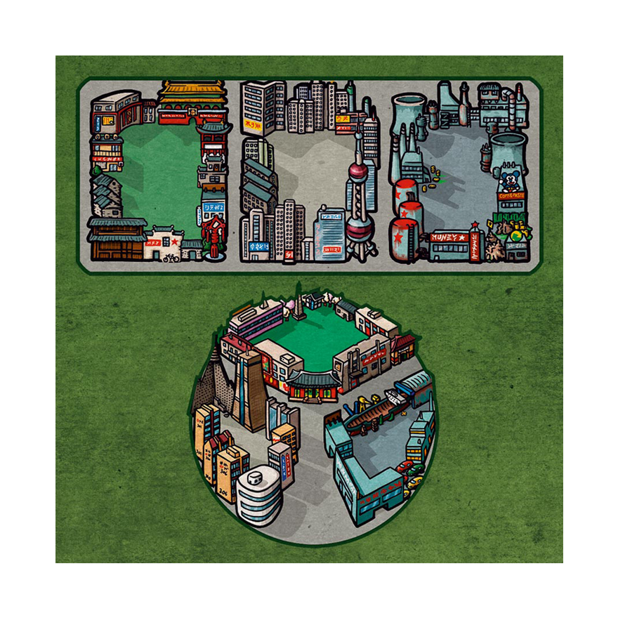 電力公司擴充4：中國／韓國地圖