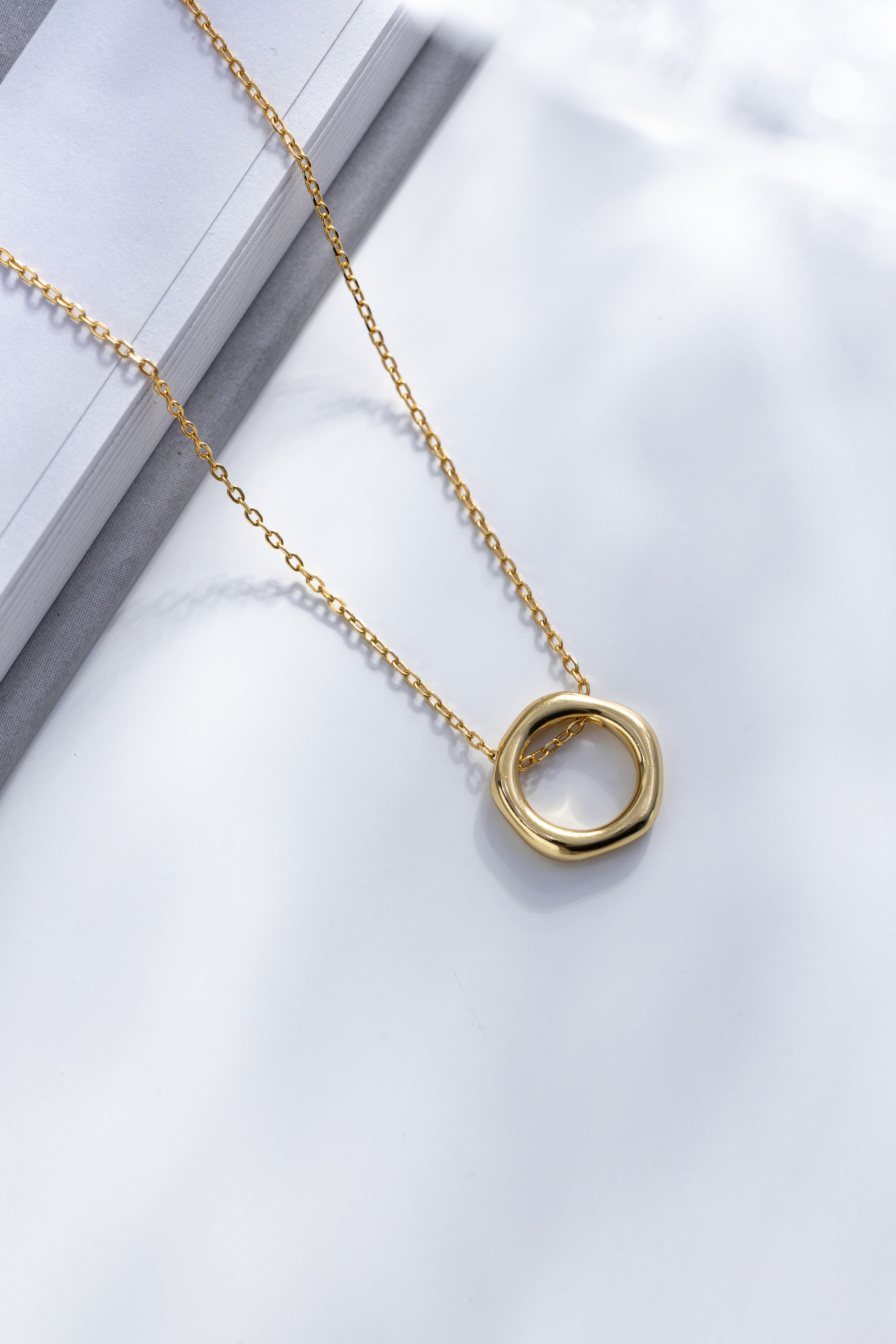 Selects｜925純銀歐美金環戒項鍊