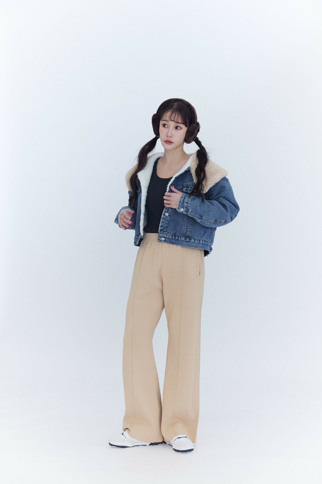 長腿針織寬褲_AMISSA（杏）