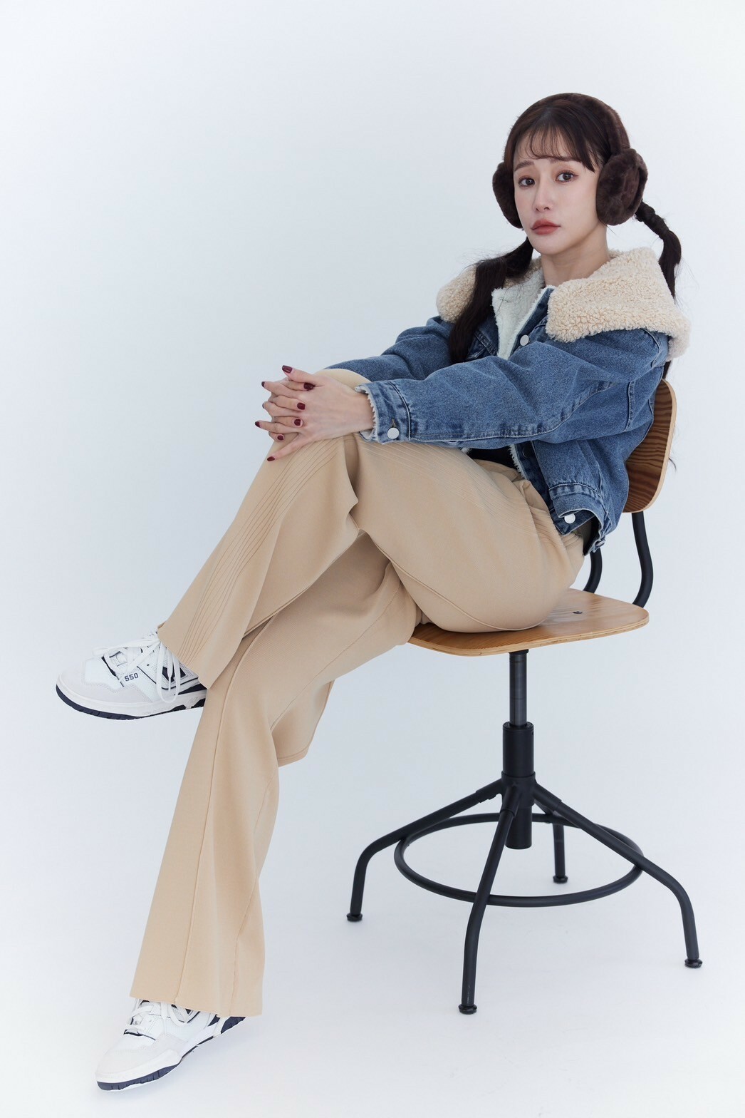 長腿針織寬褲_AMISSA（杏）