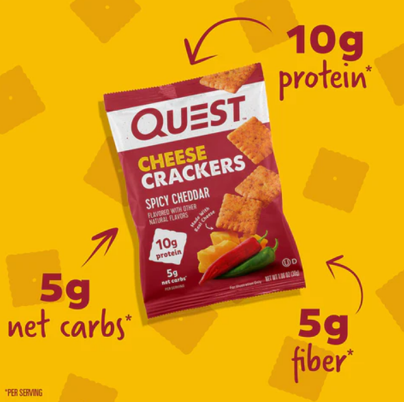 清貨優惠 Quest Nutrition 辛辣車打芝士餅乾 30g(best before 11 Sep 2025)