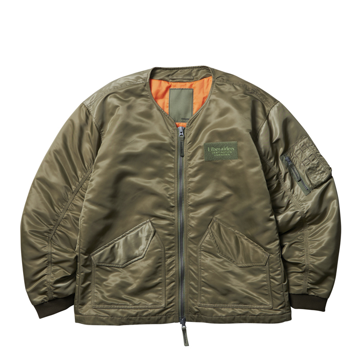 LIBERAIDERS 23F/W COLLARLESS FLIGHT JACKET