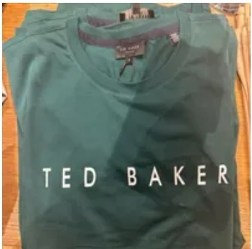 [S] TED BAKER SS BRANDED T-SHIRT,DK-GREEN, 247128-MMB-BRONI-DK-GREEN (ST139)