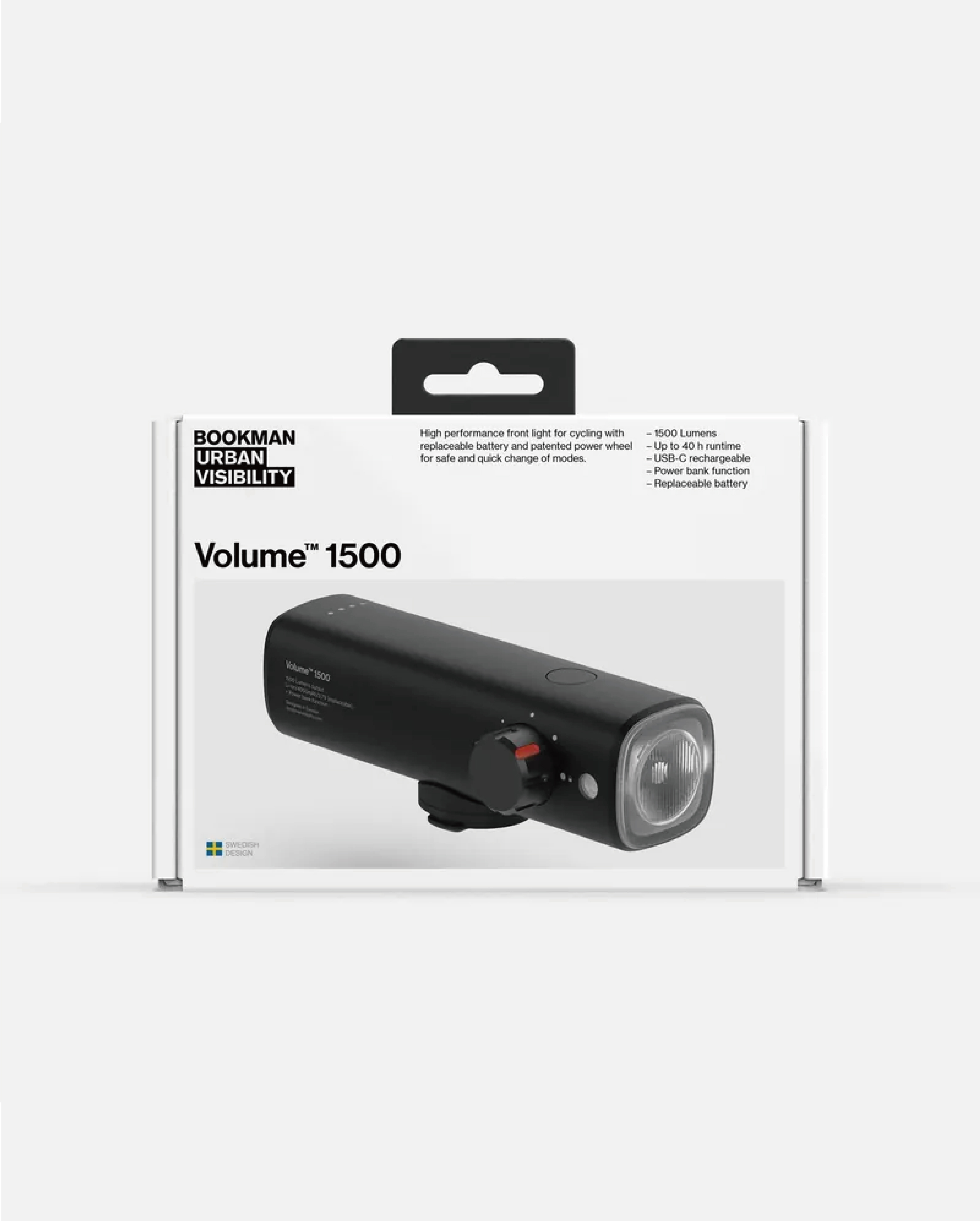 【BOOKMAN】Volume™ 1500 高流明前燈 Black/黑色