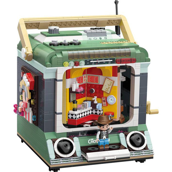 《 Qman 啟蒙積木 》  周同學 永不落幕 場景積木組