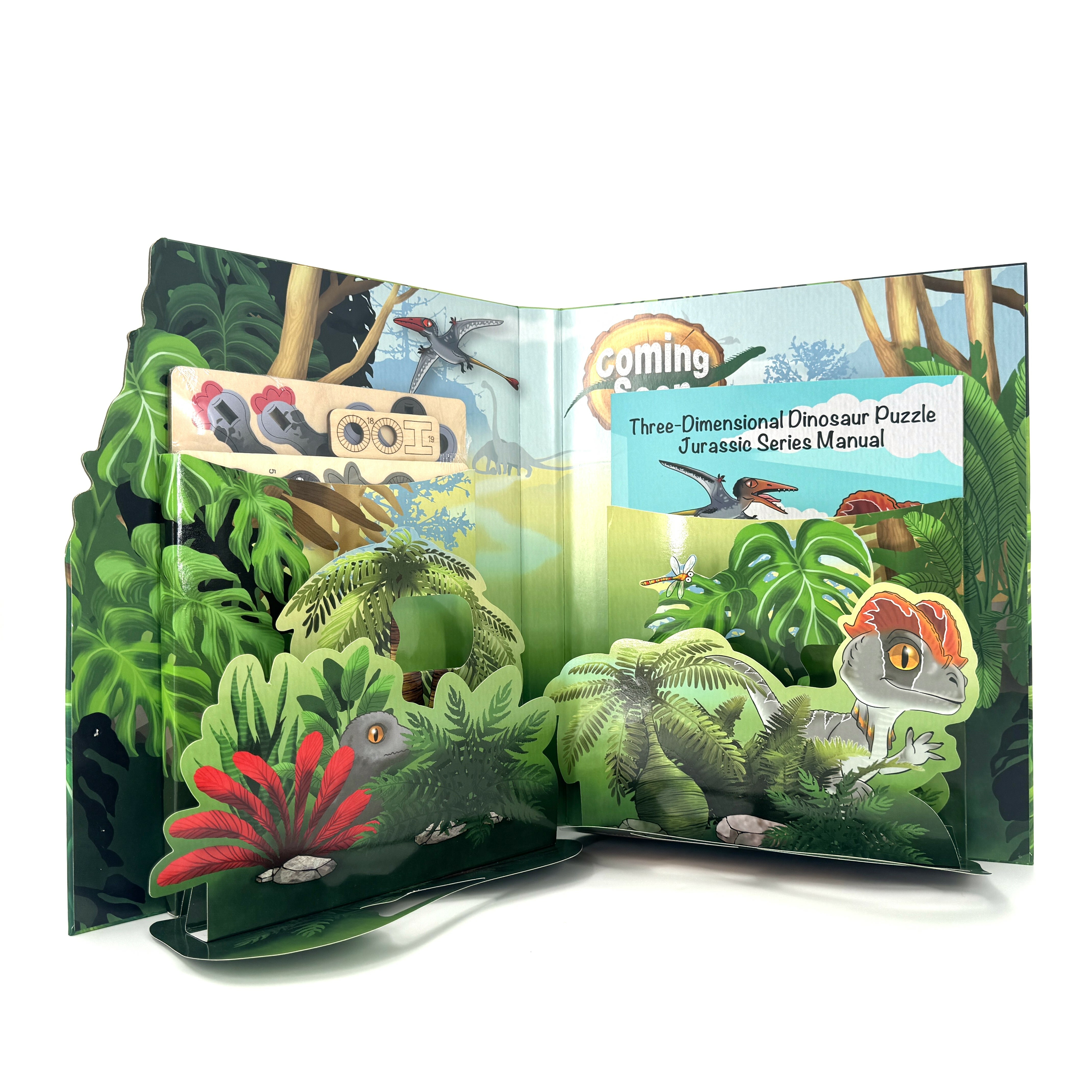 Jurassic Book Series 1 -Dilophosaurus & Campylognathoides