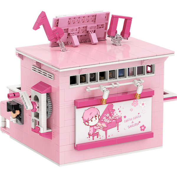 《 Qman 啟蒙積木 》 周同學 精彩時刻 場景積木組