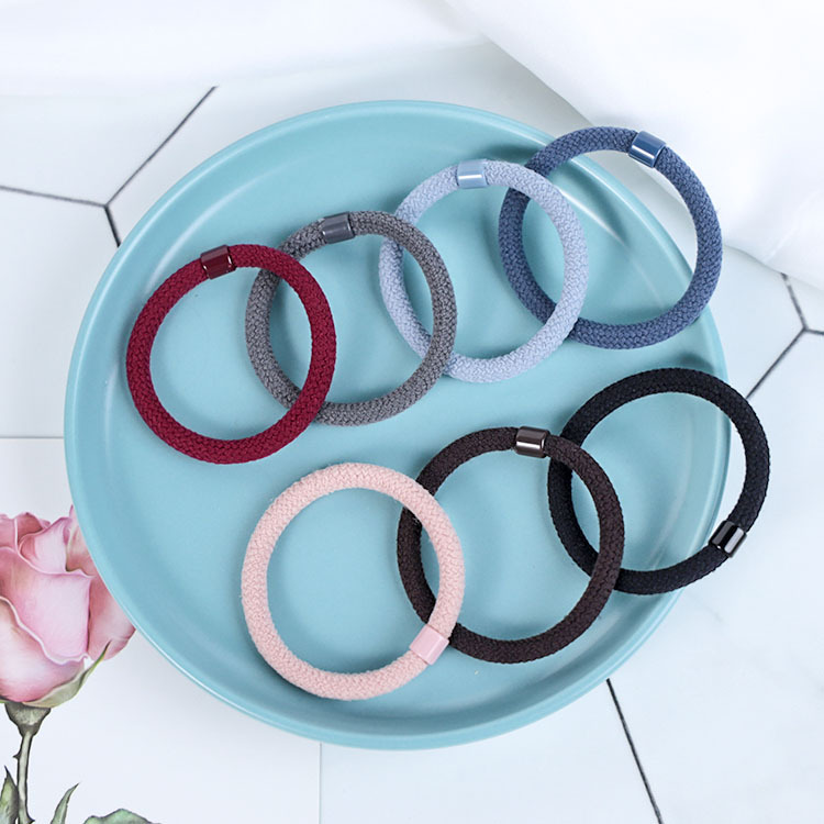 素面百搭超彈力加粗髮圈【AY022】