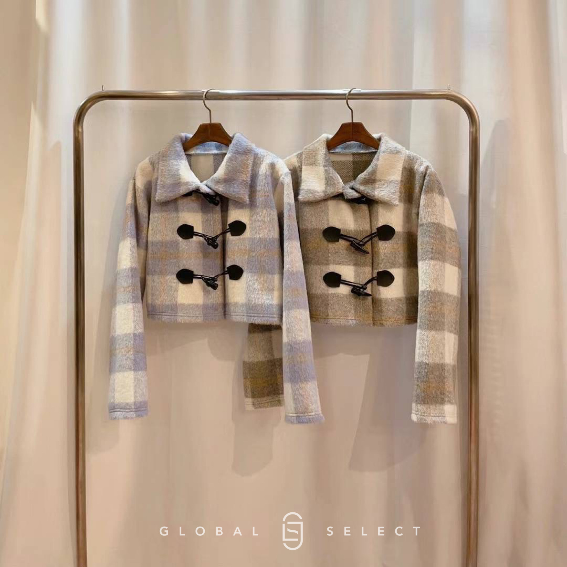 🇰🇷  排釦法蘭絨小外套