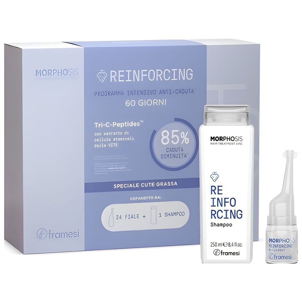 Framesi MORPHOSIS 防脱活髮60日療程套裝（適合油性頭皮）250ml + 24X7ml