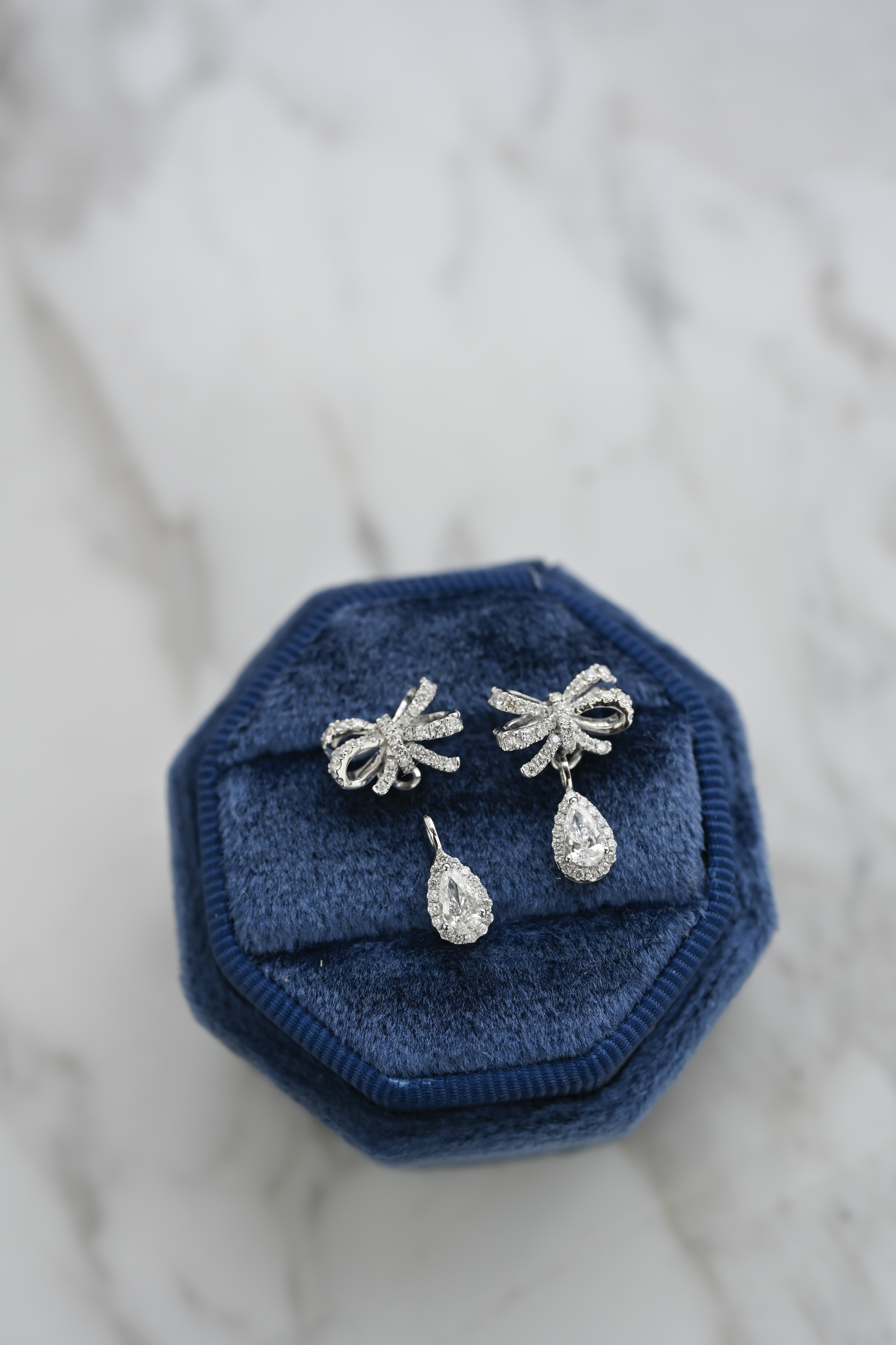 18K Multi-way Ribbon Diamond Earring