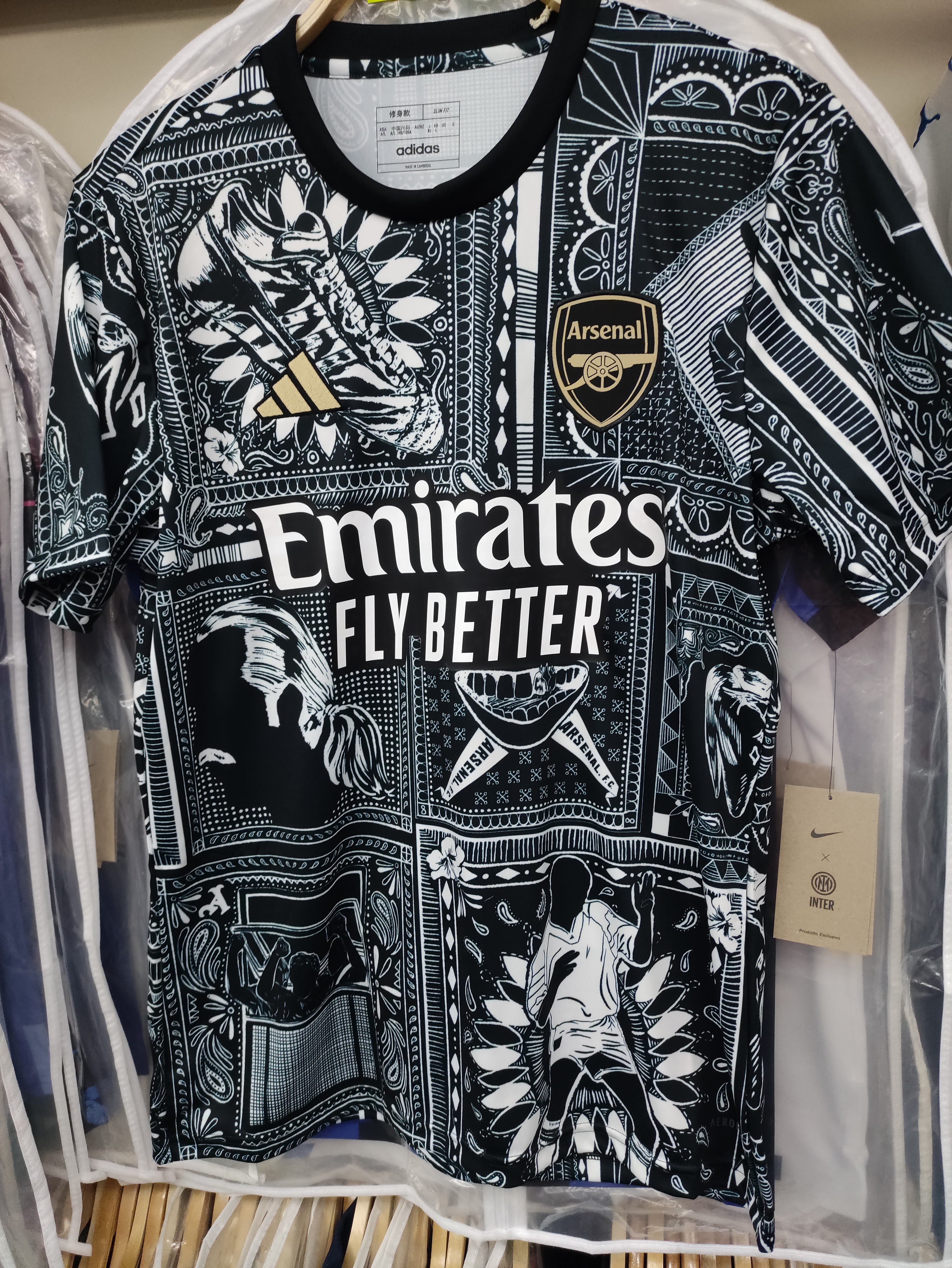 23-24阿仙奴 x 伊恩胡禮特別版Pre Match球衣