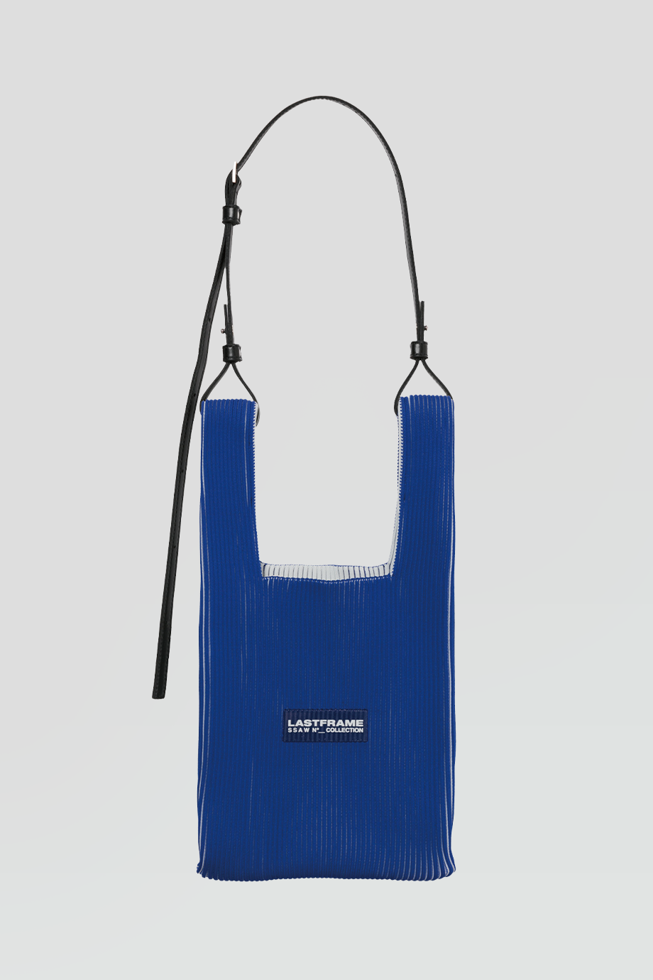 LASTFRAME｜KASANE 小針織藍白兩色托特包
