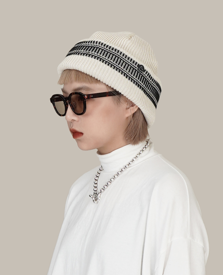 CPH CUFF KNIT CAP / 3D BORDER - 23FW