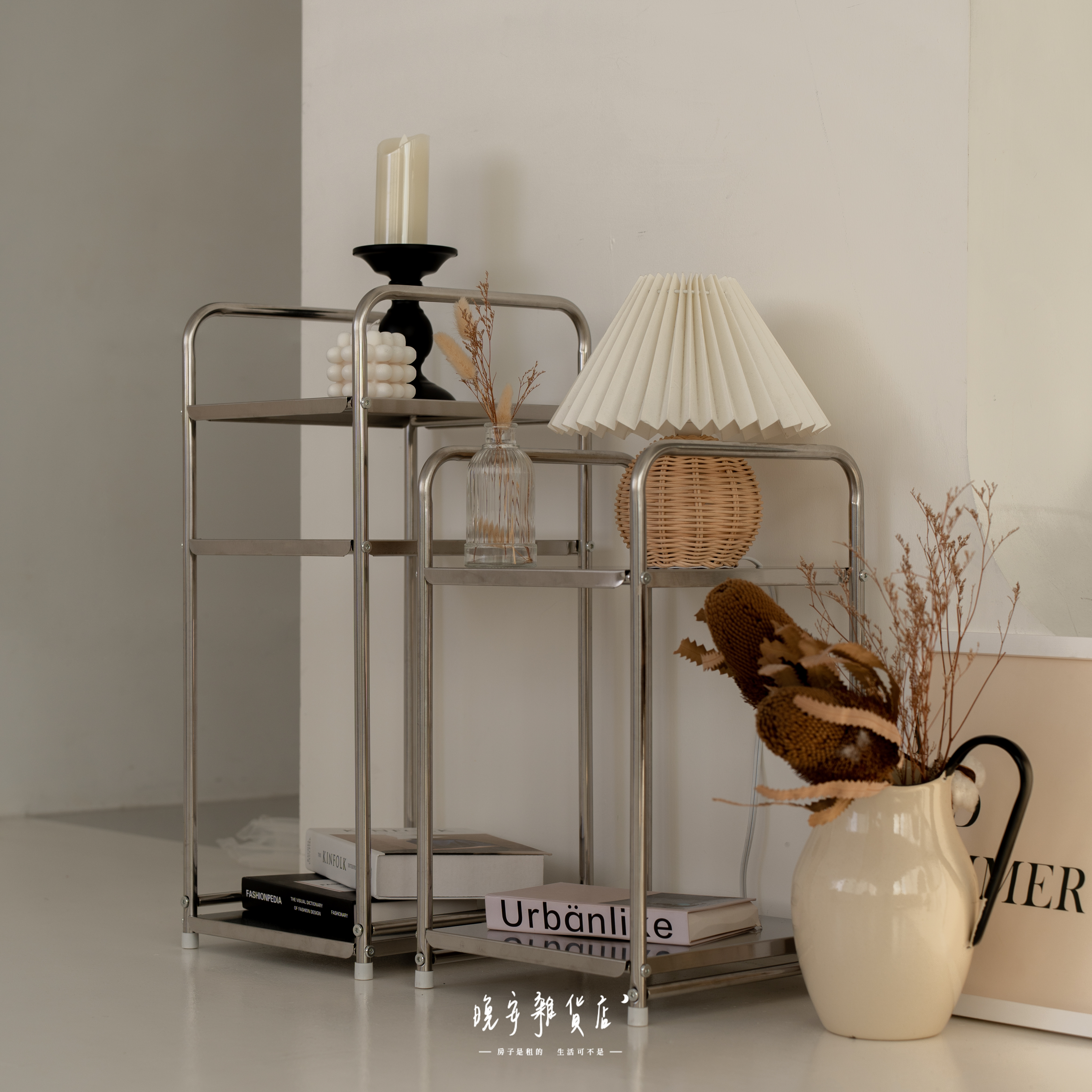 【工業質感】原色不鏽鋼層架