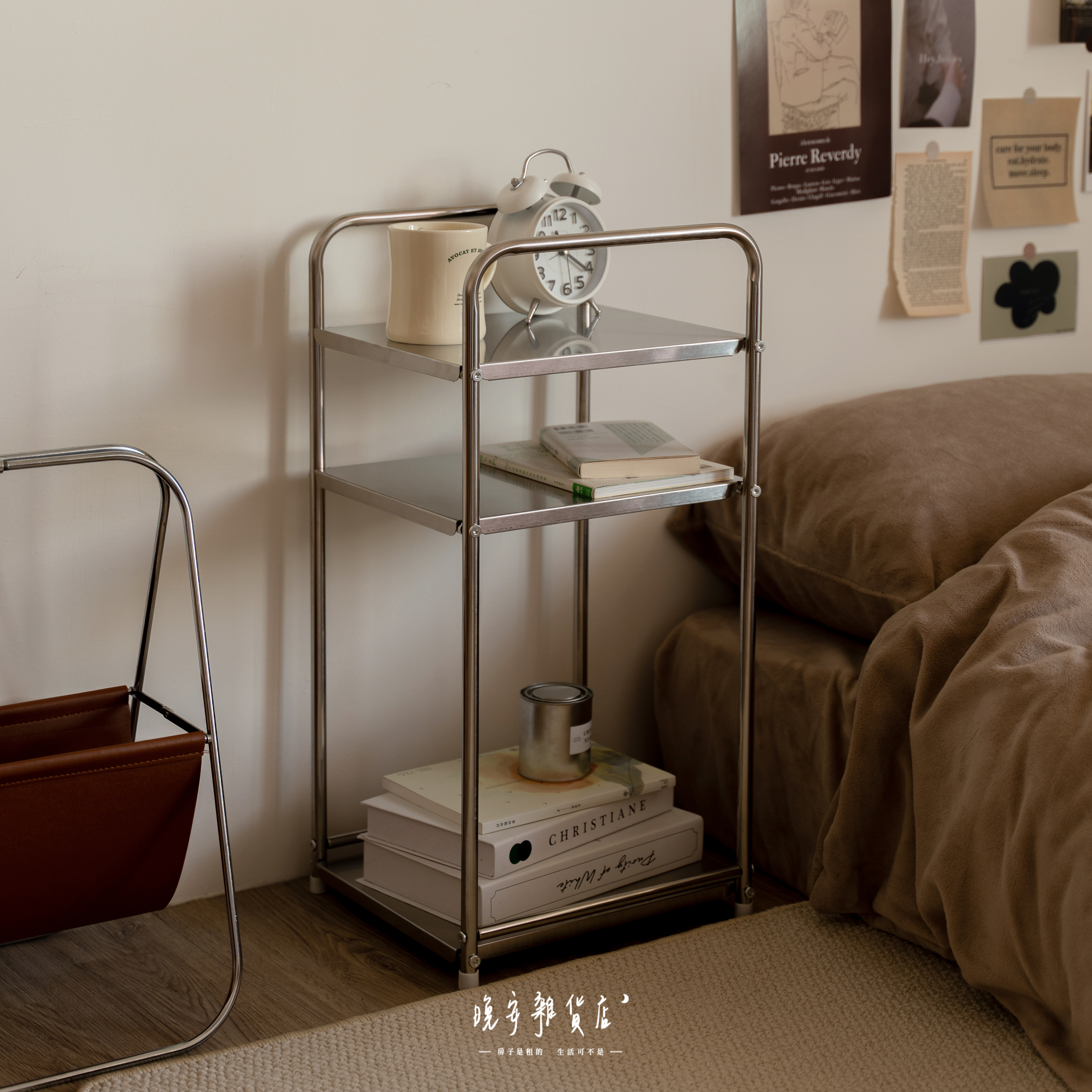 【工業質感】原色不鏽鋼層架