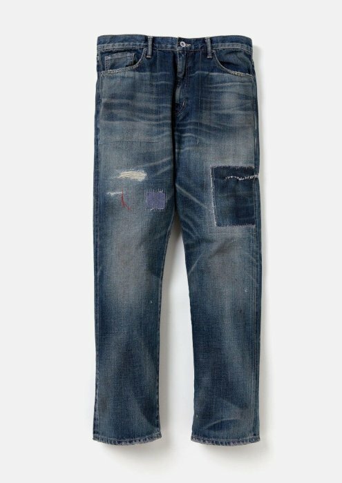 NEIGHBORHOOD SAVAGE DENIM DP MID PANTS 丹寧/黑色深中版232XBN