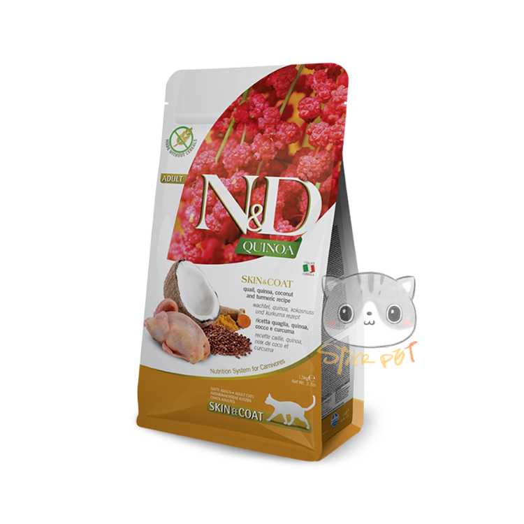 Farmina N&D Quail Skin & Coat Adult Cat 1.5kg