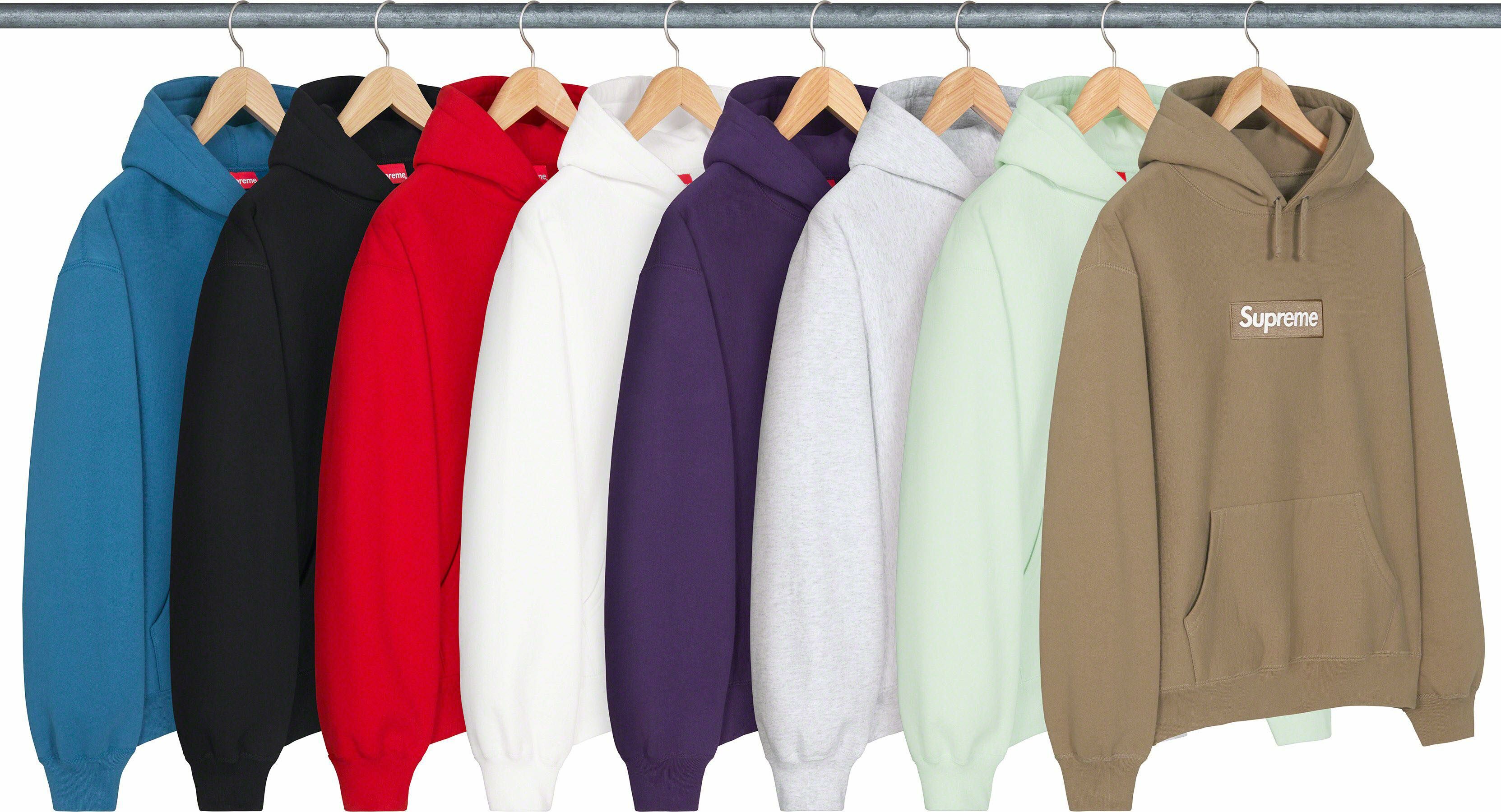 Supreme Box Logo Hooded Sweatshirt (8Colors)