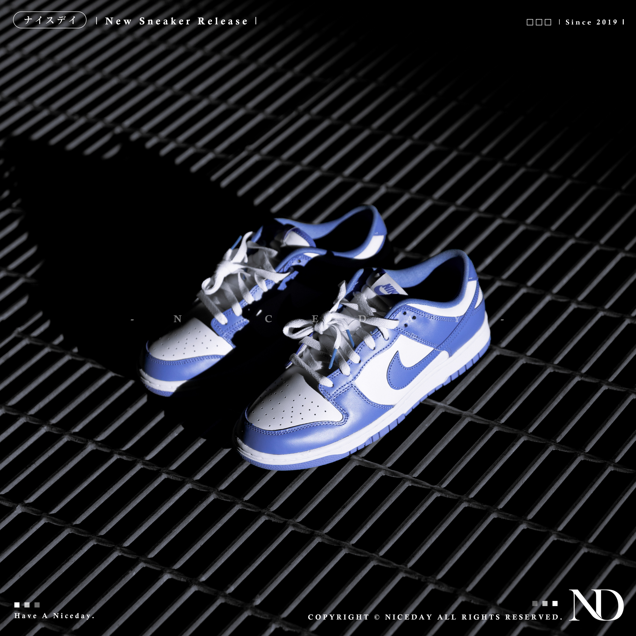 NICEDAY 現貨 Nike Dunk Low Polar Blue 北極藍 北卡藍 白 藍 男款 DV0833-400