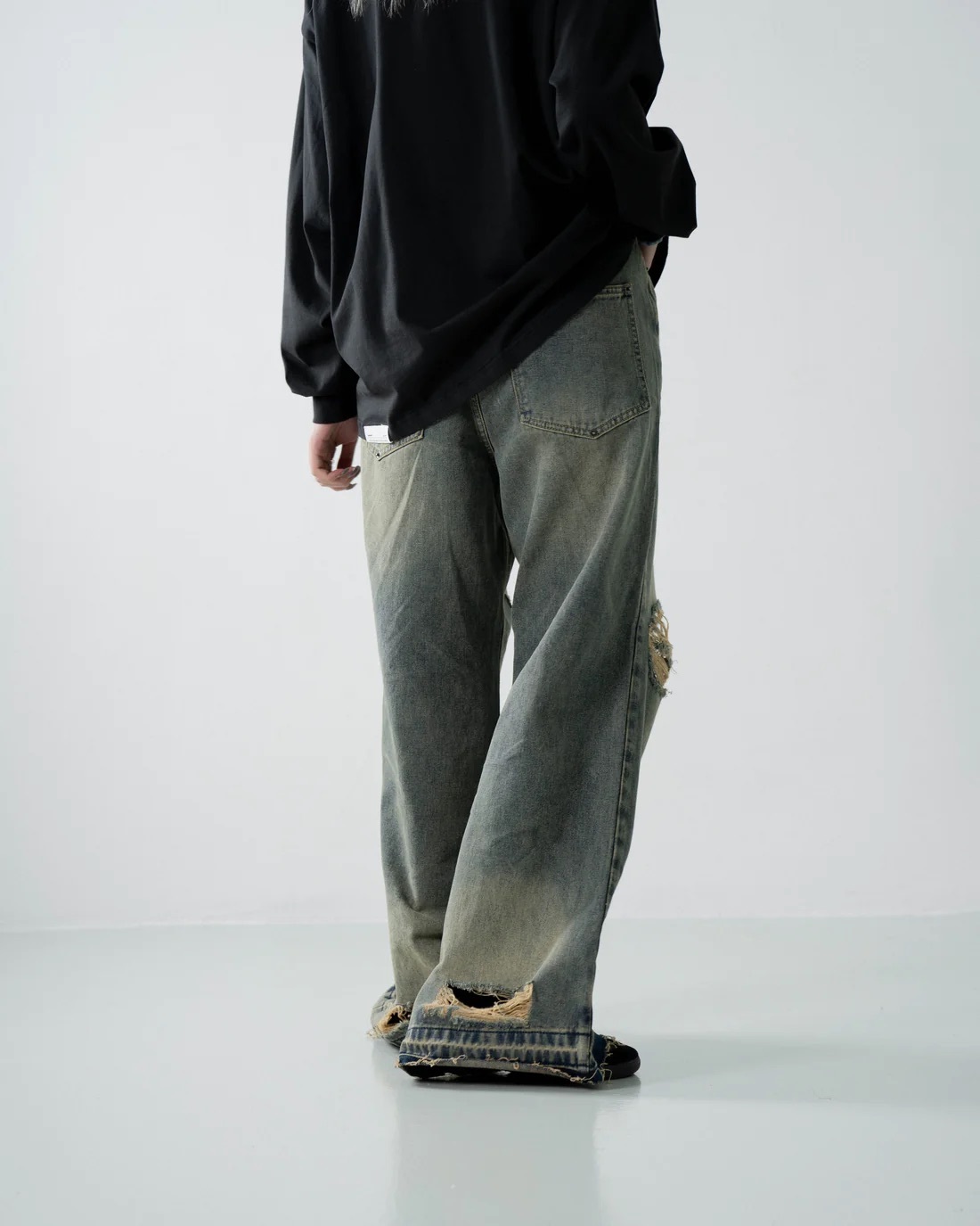 Sense Low Rise Baggy Jeans Light Indigo 低腰寬鬆牛仔褲 2色