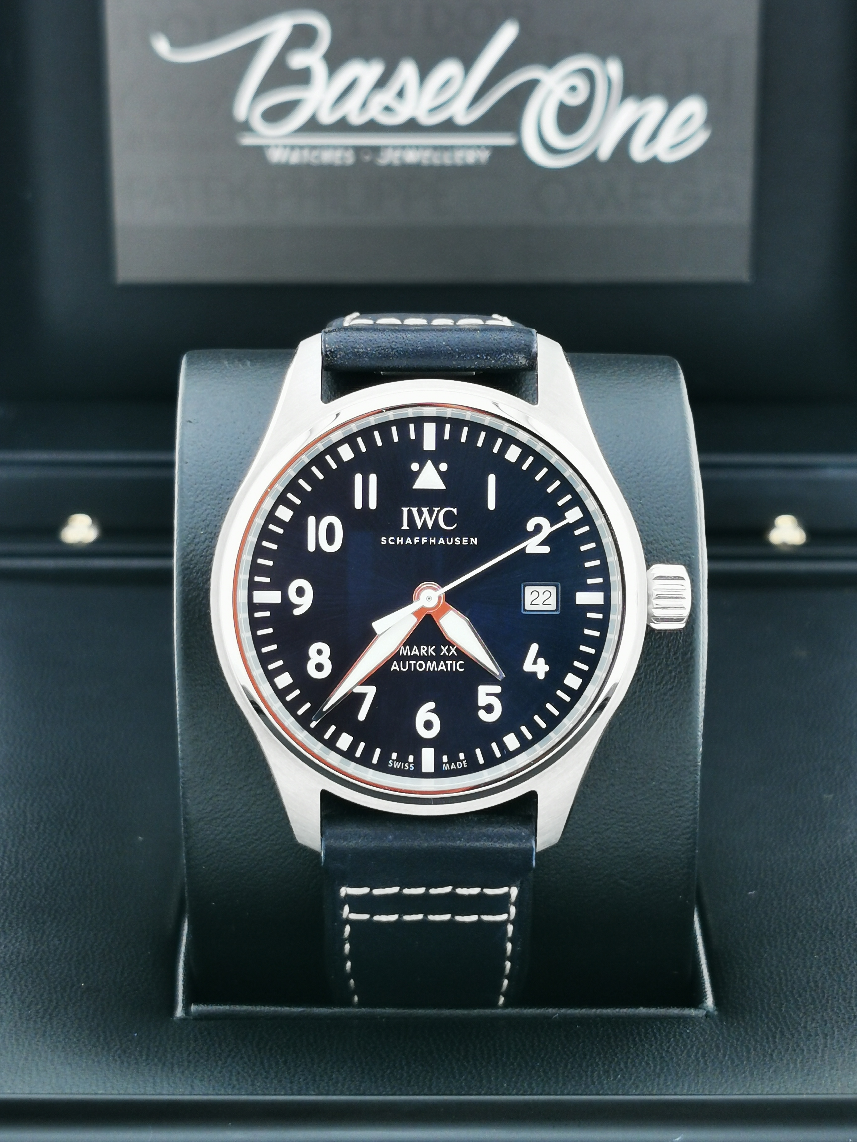 BRAND NEW IWC IW328203 BLUE DIAL PILOT'S WATCH MARK 20 XX 40 MM
